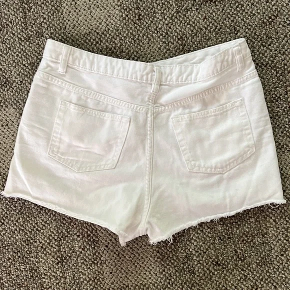 White Denim Shorts - Picture 3 of 3